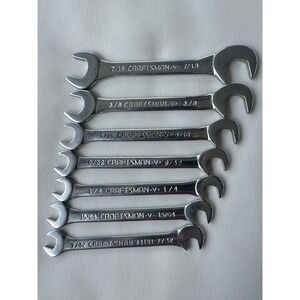 Craftsman 7 Piece SAE Ignition Wrench Set 7/32 to 7/16 V Series USA Made